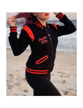 Pumpkin Queen Black Varsity Jacket