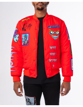 Red Mutant Bomber Jacket