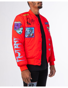 Red Mutant Bomber Jacket