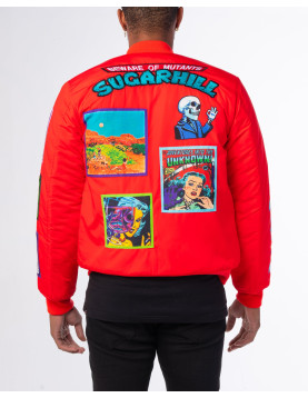 Red Mutant Bomber Jacket