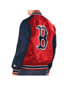 Red/Navy Boston Red Sox Renegade Varsity Satin Jacket