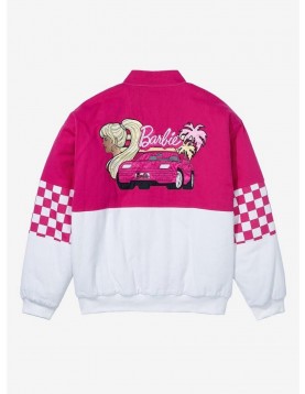 Rev Up Your Style with the Barbie Checkered Racing Jacket - Limited-Edition at BoxLunch