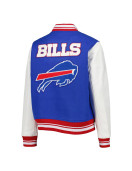 Royal/White Buffalo Bills Mash Up Varsity Jacket