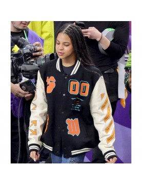 Rumi Carter Super Bowl LVIII Wool Varsity Jacket