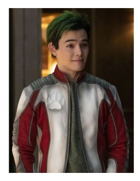 Ryan Potter Titans Season 03 Gar Logan Leather Jacket