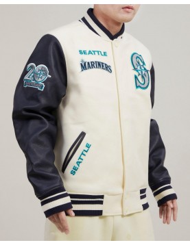 Seattle Mariners Retro Classic Wool Varsity Jacket