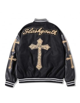 Slash Youth Faith Power Varsity Jacket