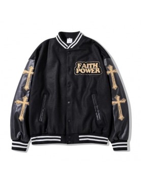 Slash Youth Faith Power Varsity Jacket