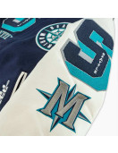 Sluggers Seattle Mariners Navy and White Varsity Jacket