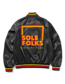 Sole Folks Varsity Satin Jacket