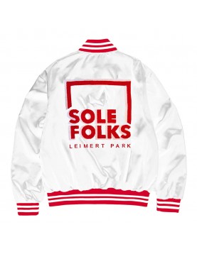 Sole Folks Varsity Satin Jacket