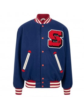 Stadium Team Navy Varsity Wool Jacket