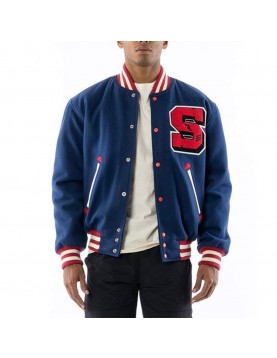 Stadium Team Navy Varsity Wool Jacket