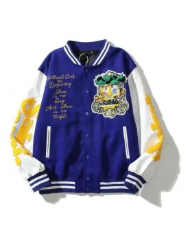 Step into Victory: Damar Hamlin Super Bowl LVII Blue Varsity Jacket