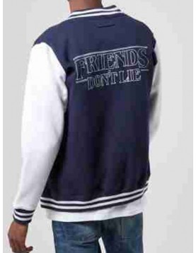 Stranger Things Friends Don’t Lie Unisex Varsity Jacket