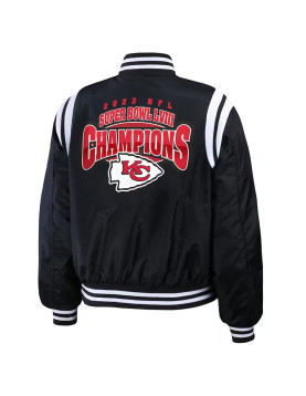 Super Bowl LVIII Champions Kansas City Chiefs Varsity Bomber Jacket