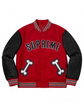 Supreme Bone Varsity Letterman Jacket