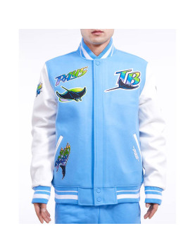 Tampa Devil Rays Retro Classic Rib Varsity Jacket