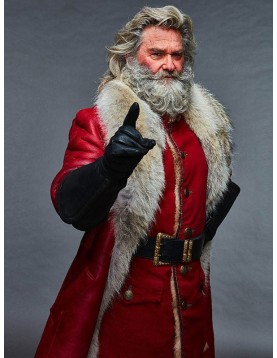 The Christmas Chronicles Kurt Russell Red Shearling Coat