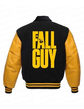 The Fall Guy Ryan Gosling Black &amp; Yellow Wool Varsity Jacket