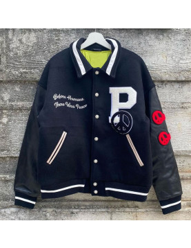 The Peaceful People Letterman Jacket