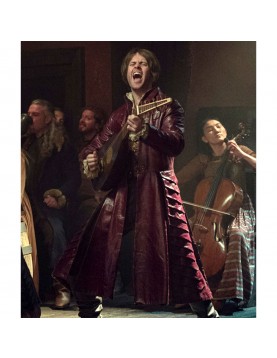 The Witcher Joey Batey Maroon Coat