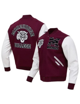 Tigers Morehouse College Varsity Maroon Jacket