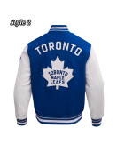 Toronto Maple Leafs Retro Classic Rib Varsity Jacket