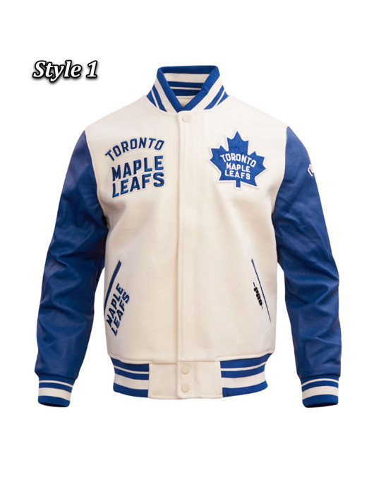 Toronto Maple Leafs Retro Classic Rib Varsity Jacket