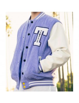 Towelie Purple and White Varsity Jacket