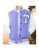 Towelie Purple and White Varsity Jacket