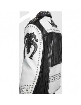 Tribal Rock Punk Gothic Rivet Studded Jacket