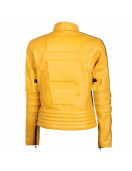 Uma Thurman Kill Bill Yellow Leather Jacket