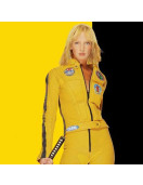 Uma Thurman Kill Bill Yellow Leather Jacket