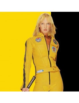 Uma Thurman Kill Bill Yellow Leather Jacket