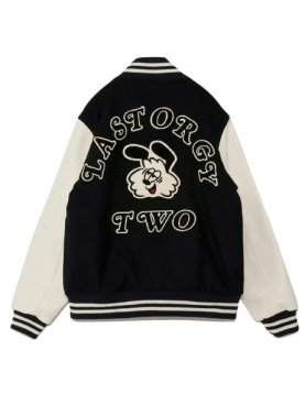 Undercover Last Orgy 2 Red Navy Wool Varsity Jacket