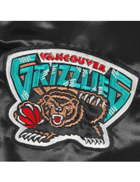 Vancouver Grizzlies Teddy Black Varsity Satin Jacket