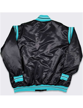 Vancouver Grizzlies Teddy Black Varsity Satin Jacket