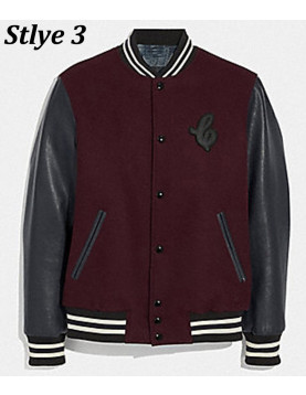 Varsity Icon Leather &amp; Wool Jacket