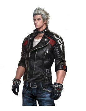 Vergil Anime DMC Motorcycle Leather Costume Jacket