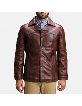 Vincent Alley Brown Leather Jacket