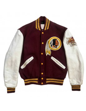 Washington Red Letterman Jacket