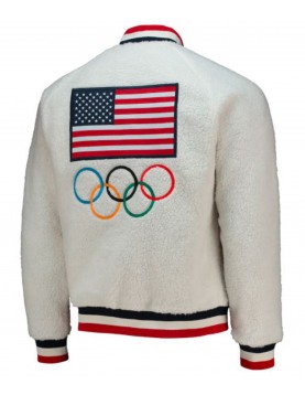 Winter Olympics Team USA 2022 Reversible Raglan Varsity Jacket