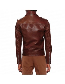 With Love S02 Nick Zhao Maroon Leather Jacket