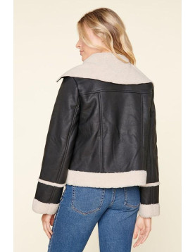 Women Victoria Faux Leather Jacket