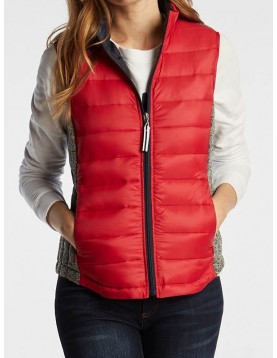 Womens Red Puffer Vest