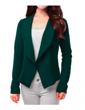 Women’s Open Front Hunter Green Wool Jacket