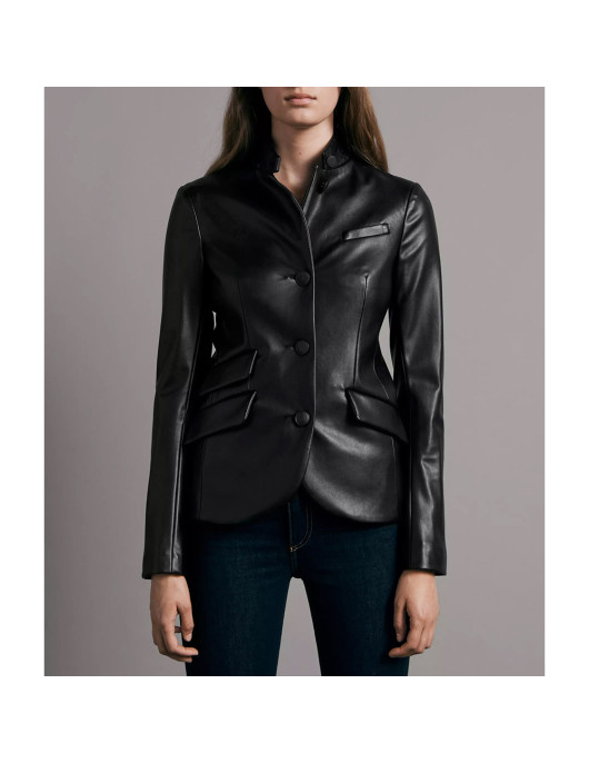 Women’s Slade Leather Blazer