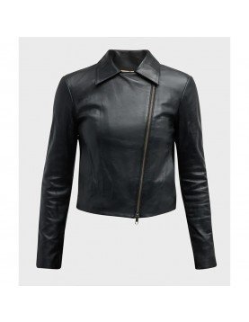 Women’s Vince Zip Front Leather Jacket