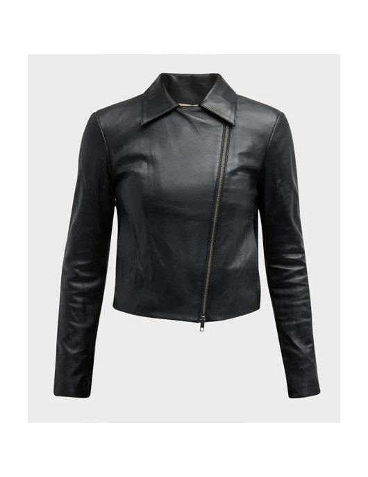 Women’s Vince Zip Front Leather Jacket